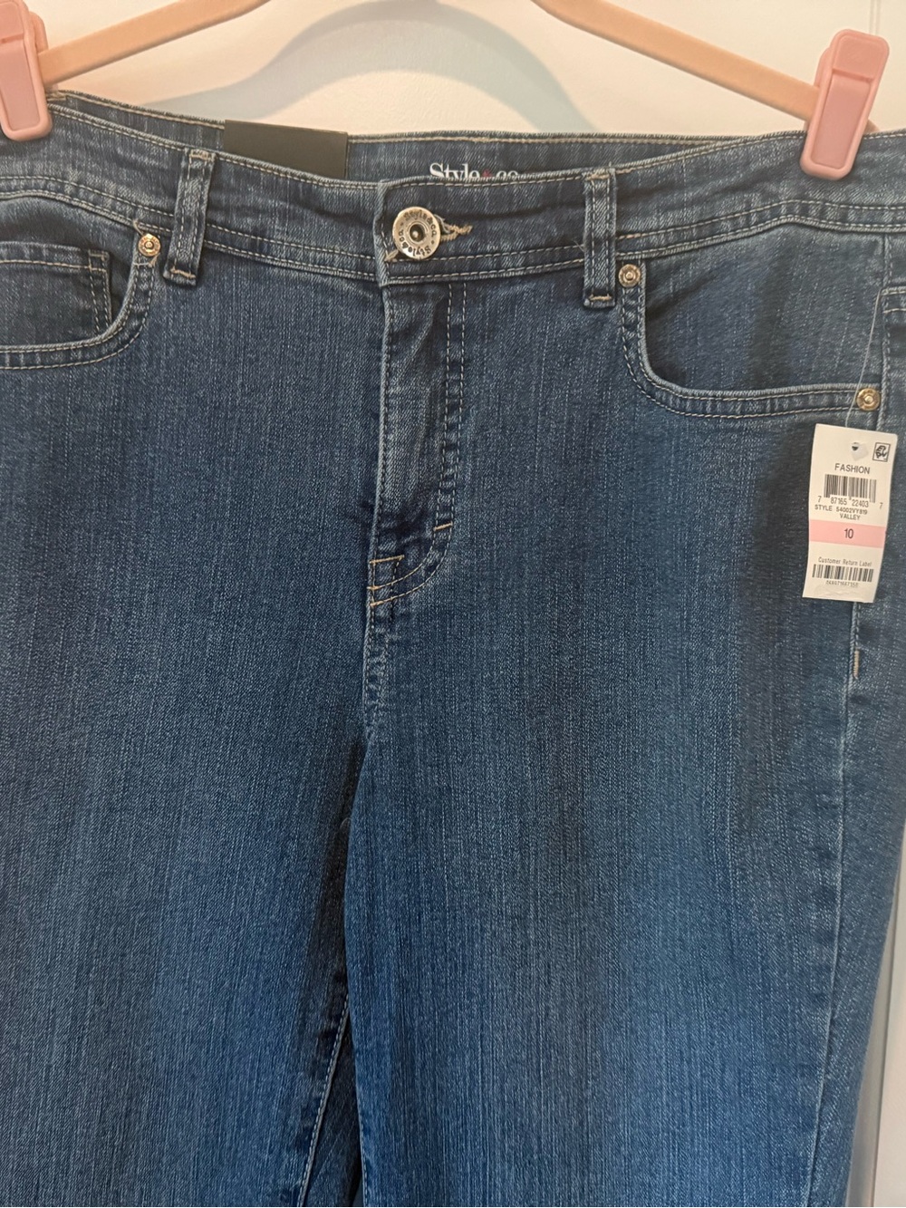 Style & Co. Medium Dark Blue Boot Leg Women's Jeans